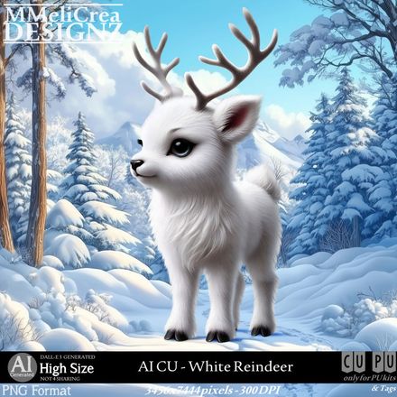 MMD - AI - CU White Reindeer