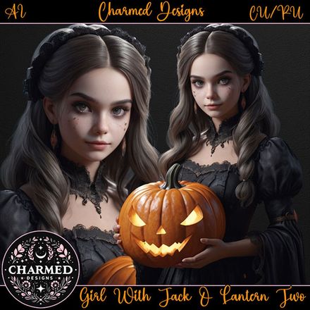 CD- Girl With Jack O Lantern Two
