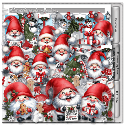 GJ-PU Kit Merry Christmas Gnomes FS
