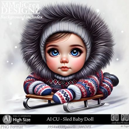MMD - AI - CU Sled Baby Doll