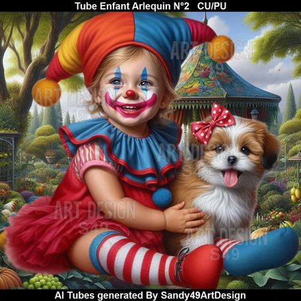 SAD - Tube Enfant Arlequin N°2