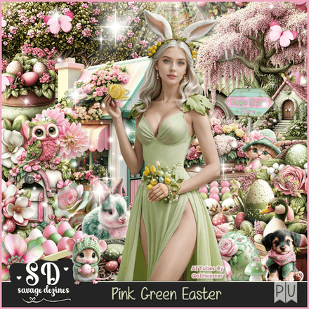 SD - Pink Green Easter Kit