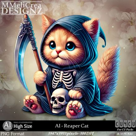 MMD - AI - CU4CU - Reaper Cat