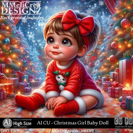 MMD - AI - CU Christmas Girl Baby Doll