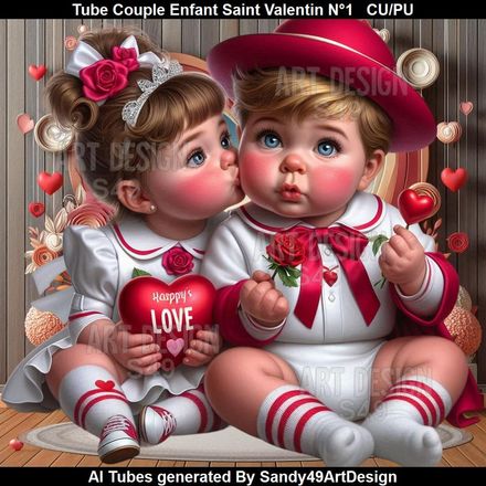 SAD - Tube Couple Enfant Saint Valentin N°1