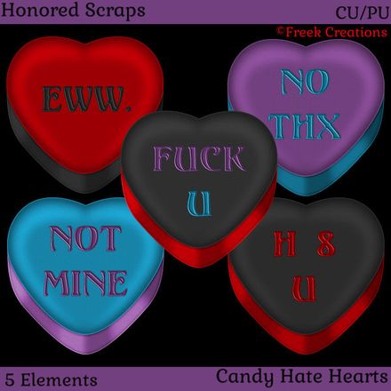 HS Candy Hate Hearts (CU/PU)