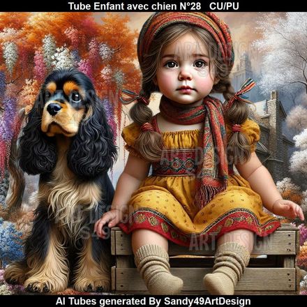 SAD - Tube Enfant avec chien N°28