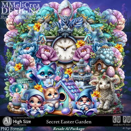 MMD - CU - AI - RPACK Secret Easter Garden