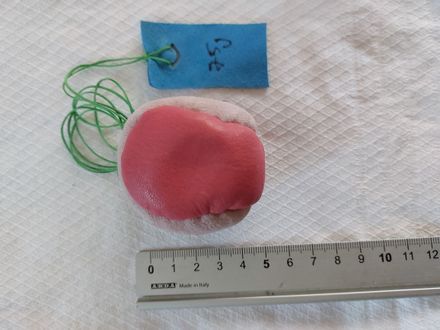 Leather Fidget ball -- Two tune Leather/Nubuk