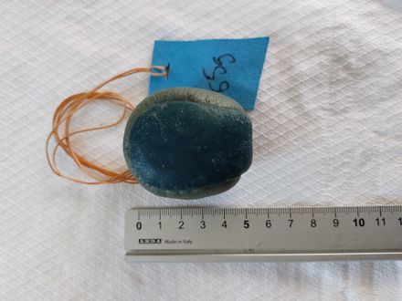 Leather Fidget ball Dark green / Olive green