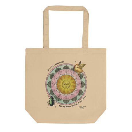 Pure Heart Organic Cotton Tote Bag