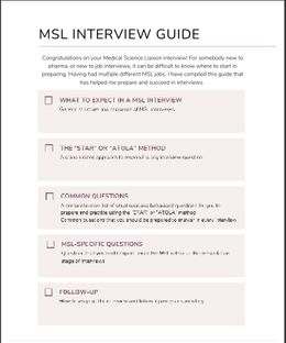 FREE Complete MSL Interview Preparation Guide – Tips, Questions, and Follow-up