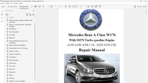 MERCEDES BENZ A160 A180 A200 A220 A250 W176 M270 1.6 2.0 Workshop Repair Manual