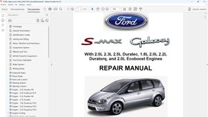 Ford S-Max &amp; Galaxy 2006-2010 Service Repair Manual