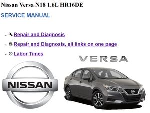 NISSAN Versa N18 1.6L HR16DE CVT Service Manual