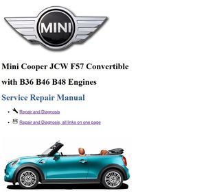 Mini Cooper JCW F57 Convertible Service Repair Manual