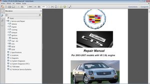 CADILLAC CTS 3.6L 2003-2007 Workshop Repair - Manual de Taller