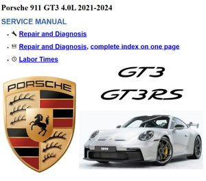 Porsche 911 (992) GT3 4.0L 2021-2024 Service Manual