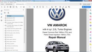 VW AMAROK 2.0L TDI TSI Workshop Repair - Manual de Taller