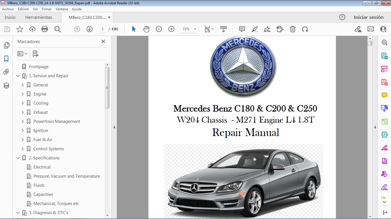 Ml550 Service Menu MERCEDES BENZ ML500 ML550 W166 M278 Workshop Repair