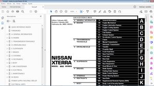 NISSAN XTERRA V6 4.0L VQ40 Workshop Repair - Manual de Taller