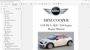 MINI COUPE "S" R58 N18 2012 en adelante - Manual de Taller - Workshop Repair