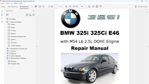 BMW 325i 325Ci E46 M54 2.5L Workshop Repair - Manual de Taller