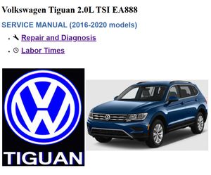 VW TIGUAN 2.0L TSI EA888 Service Repair Manual