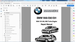 BMW 550i E60 E61 N62 V8 Workshop Repair - Manual de Taller