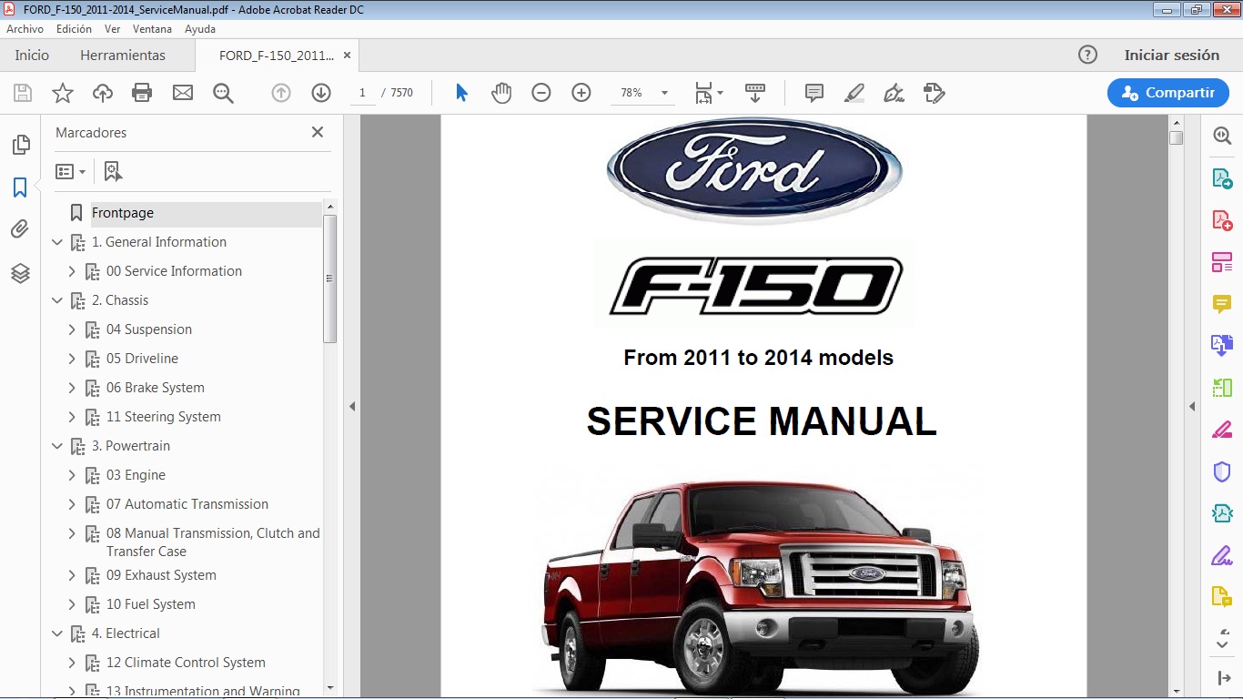 Ford F-150 Ecoboost, V6 Cng, Flex, Lpg, V8 Rwd, 4wd, Xl, Xlt 3.5L, 3.7L, 5.0L, 6.2L 2014 | Guaya
