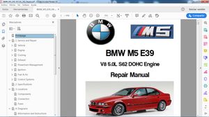 BMW M5 E39 S62 V8 5.0L Workshop Repair Manual - Manual de Taller