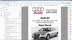 AUDI A4 B8 2008 Onwards - Workshop Repair - Manual de Taller