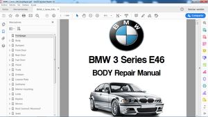 BMW 3 Series E46 Body Repair - Manual de reparación de Carrocería