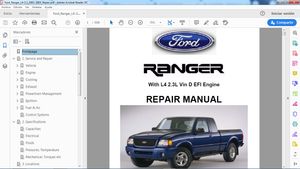 FORD RANGER 2.3 2001-2003 Workshop Repair - Manual de Taller