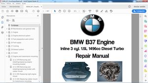 BMW B37 Diesel Turbo Engine Workshop Repair - Manual de Taller del Motor