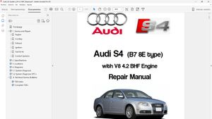 AUDI S4 B6 V8 4.2L Workshop Repair - Manual de Taller