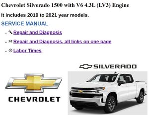 CHEVROLET SILVERADO 1500 V6 4.3L 2019-2021 Service Manual