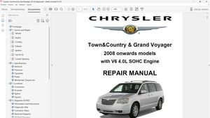 Chrysler Town &amp; Country - Grand Voyager V6-4.0 Repair Manual