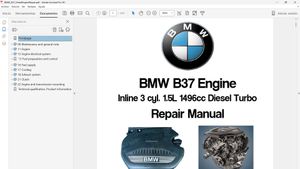 BMW B37 1.5L Diesel Engine Repair Manual, Reparación del Motor