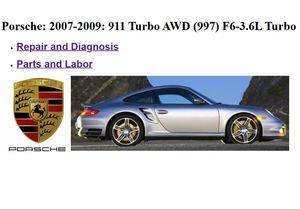 Porsche 911 Turbo (997.1) F6 3.6L Service Manual