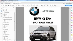 BMW X5 E70 Body Repair - Manual de reparación de Carrocería