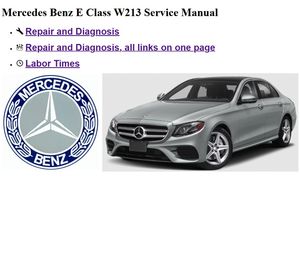 MERCEDES BENZ E Class W213 Service Repair Manual