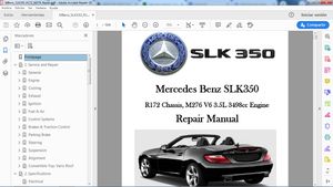 MERCEDES BENZ SLK350 R172 M276 V6 3.5 Workshop Repair - Manual de Taller