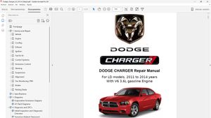 Dodge Charger 2011-2014 V6 3.6L Service - Manual de Taller