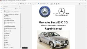 MERCEDES BENZ E250 CDI W212 OM651 Repair Manual, in english