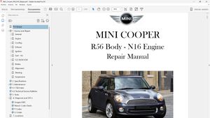 MINI COOPER R56 N16 2011 en adelante - Manual de Taller - Workshop Manual