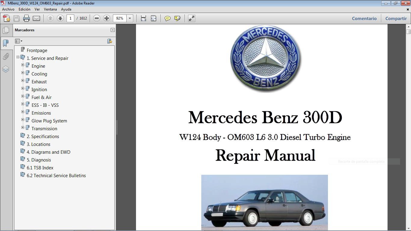 Ml550 Service Menu MERCEDES BENZ ML500 ML550 W166 M278 Workshop Repair
