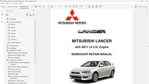 MITSUBISHI LANCER L4-2.0L 4B11 Repair - Manual de Taller