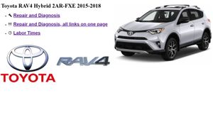 TOYOTA RAV4 Hybrid 2AR-FXE 2015-2018 Service Repair Manual