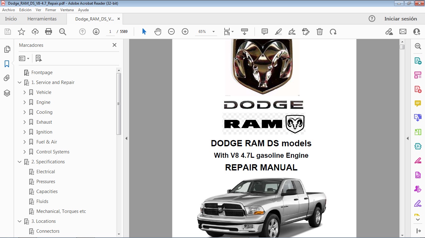 thumbnail interactive-video image 1 of 2008 Dodge Ram 1500/2500/3500 Truck Shop Service Repair Manual On USB – Includes Diesel Engine Info 1 of 2